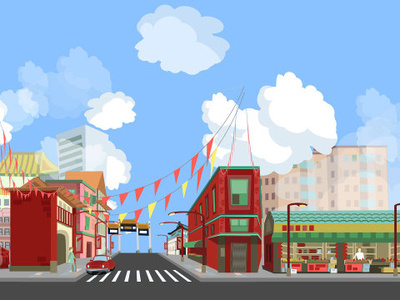 Chinatown illustration