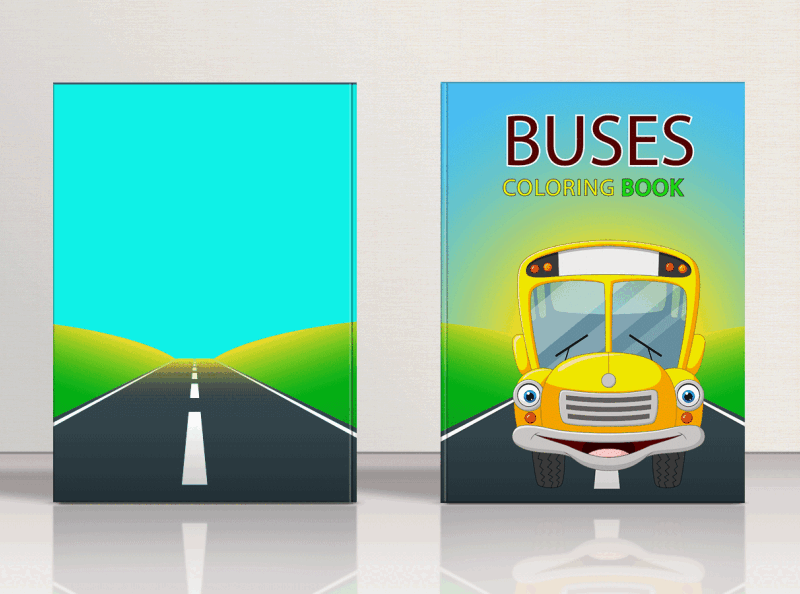 Buses Coloring Book For Kids