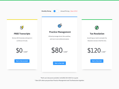 Pricing Layout clean features icons pricing pricing page software ui user interface ux website website design website landing page