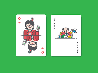 Hi Dribbble! --Cards for Canopy canopy cards game illustration poker