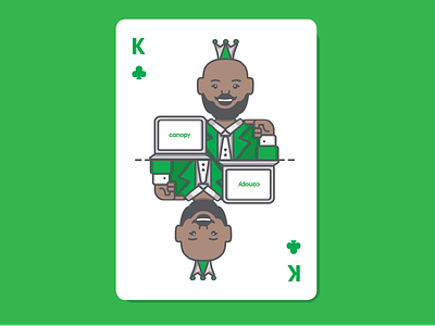 Canopy King canopy cards game illustration king poker