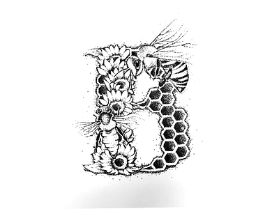 Illustrated 'B' is for Bees