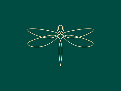 dragonfly abstract beautiful bug creative dragonfly elegant graphic design illustration insect lineart logo luxury minimalist modern monogram nature outline simple wings woman