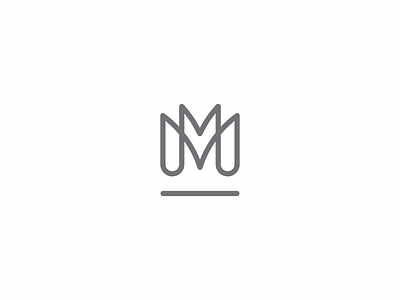 MM logo logo minimalist modern monogram relax salon spa wellness