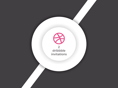 2 dribbble Invites give away invitations invite shot