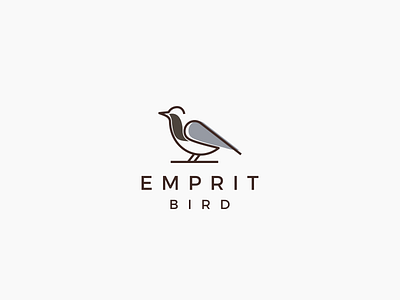 Emprit bird bird dynamic emprit line art lineart logo modern mono line monoline shophisticated simple