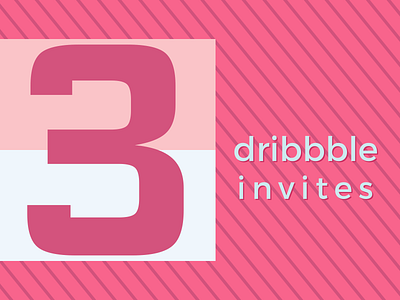 3 dribbble invitations coupon creative invitations invite player shot ticket