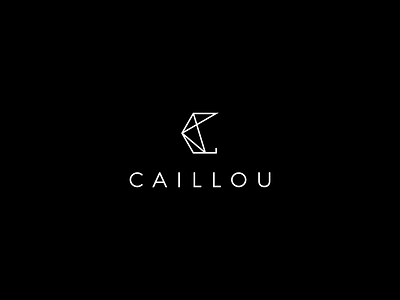 Caillou fashion geometric initial c jewelry line art lineart logo modern pebbles simple sophisticated