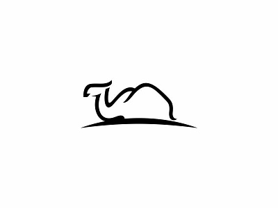 Sitting Camel abstract branding camel fashion initial line art lineart logo media minimalist modern monogram simple sitting sophisticated typography vector