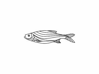 fish abstract animal fish initial inspiration line art lineart logo minimalist modern monogram simple
