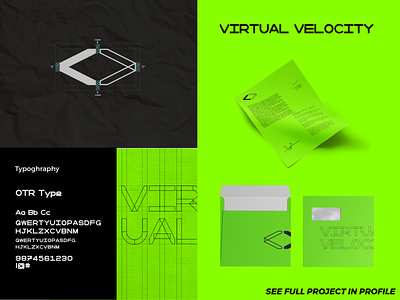 Virtual Velocity Identity brand identity branding graphic design identity system logo typography
