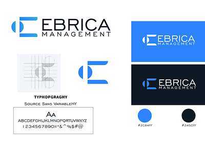 Ebrica logo design brand identity branding graphic design identity system logo