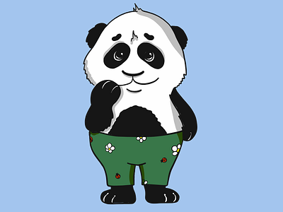 Baby Panda character illustration mascot panda