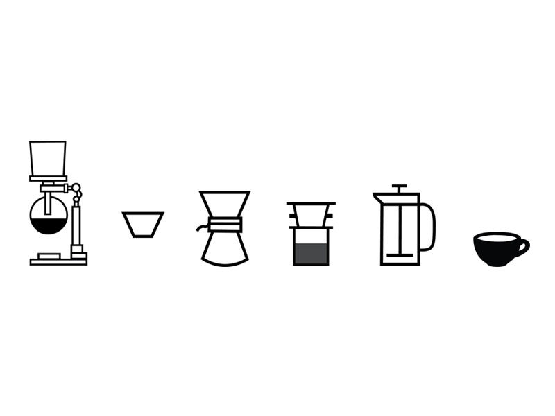 Coffee Icons by Kari on Dribbble