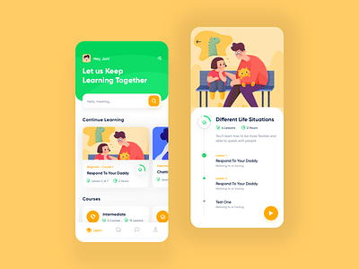 Chatty - Course Details app app design appdesign course courses design education flat home learn product design ui uidesign user experience userinterface ux uxdesign