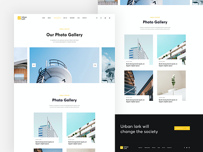 Urban Lark - Media Gallery appdesign design flat gallery interior media product design product designer ui uidesign user experience user interface userinterface ux uxdesign web web design webdesign website website design
