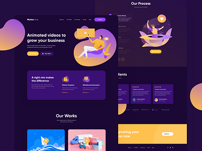 Motion Axe - Animated Videos Studio animated app dark dark ui design product design ui ui design uidesign user experience user interface user interface design userinterface ux ux design uxdesign videos webdesign website
