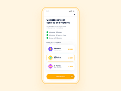Chatty - Subscription plans app app design appdesign chat design interaction design payment product design subscribe subscription ui ui ux ui design uidesign uiux user experience userinterface ux ux design uxdesign