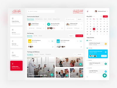 Collaboration - Administrative Dashboard calendar collaboration course dashboad dashboard design dashboard ui design meeting product design schedule training ui uidesign user experience user interface userinterface ux uxdesign web design webdesign