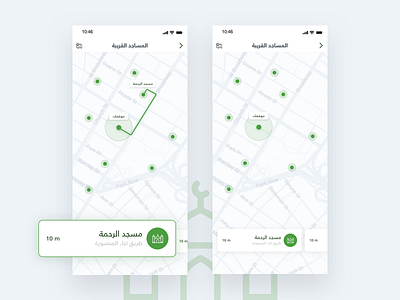 Muslim+ - Find Mosques app appdesign applicaiton design find flat islam islamic map mobile app mosques muslim place prayers quran ui uidesign ux uxdesign