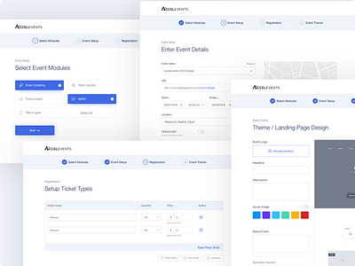 Accelevents - Create new event app dashboard design event graphicdesign product design ticketing tickets ticketsales typography ui uidesign ux uxdesign web webapp webdesign website
