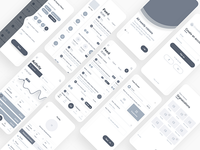 Aid App - Wireframes activity app cases design donate help home mobile mobile design ui uidesign ux uxdesign wireframe wireframing