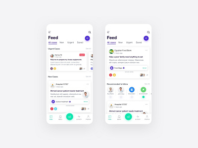 Care App - Feed aid app appdesign care cases design feed flat help home icon need news product design ui uidesign ux uxdesign