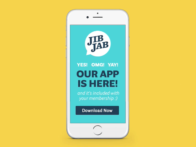 JibJab App Announcement animation app design email design jibjab jibjab design