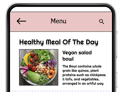 Hungry? Try some healthy bowl.. app design ux