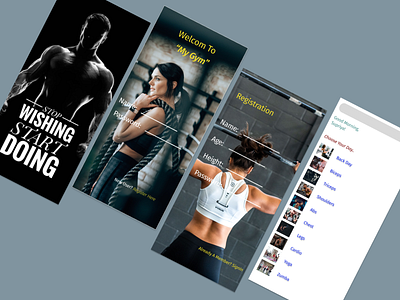 My Gym App Design app design ux