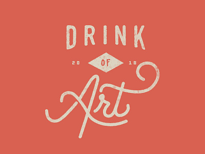 Drink of Art beer logo typography