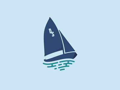 Daysailer boat daysailer logo mark race regatta ripple sail sail boat water