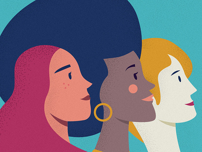 Happy International Women's Day! color diversity illustration internationalwomensday stiple