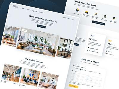 Places – Membership Page coworking design icons interface minimalist pricing ui ux website