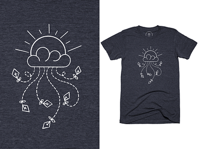 Sky Jelly / Kite-O-War T-Shirt abstract clothing cloud for sale illustration jellyfish kites procreate shirt sun t-shirt t-shirt design vector