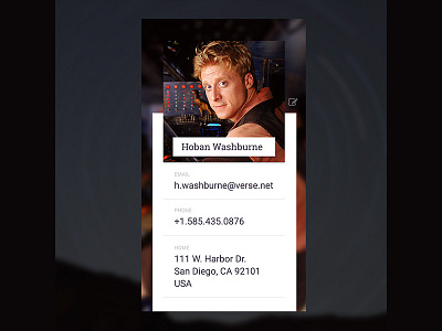 Daily UI Day005 005 100daysui contact day005 firefly ui