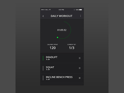 DailyUI Day041 041 dailyui day041 gym health progress timer tracker ui workout