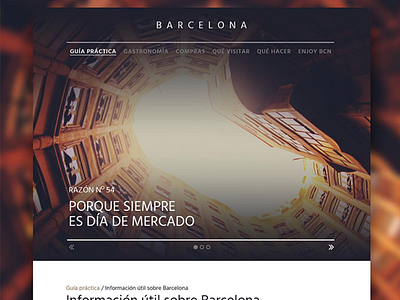 Dailyui Day053 053 barcelona dailyui day053 header nav navigation tourism tourismo travel