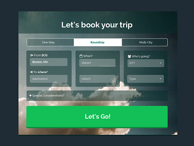 DayUI Day068 068 booking dailyui day068 travel ui