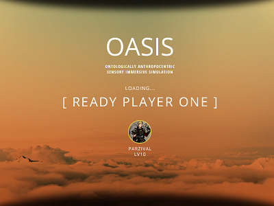 DailyUI Day073 073 dailyui day073 login oasis ready player one ui vr