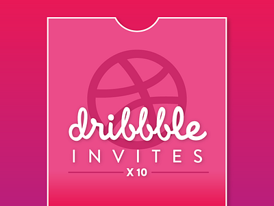 10x Dribbble Invites dribbble invite invites ticket