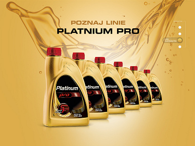 Orlen platinum cars gold oil packshot webdesign