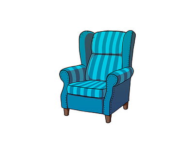 Chair chair furniture illustration lineart