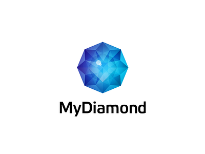 MyDiamond black blue brand brandidentity branding identiy it logo logotype round