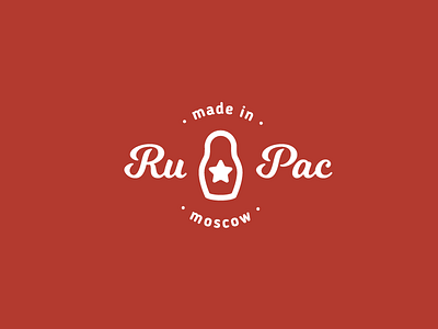 Ru Pac black brand brandidentity branding dark doll identity logo logotype matryoshka red star