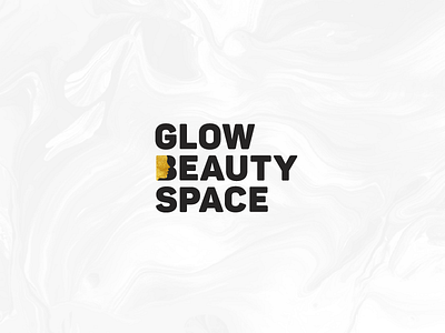 Glow Beauty Space black brand brandidentity branding font girl gold logo logotype makeup studio women