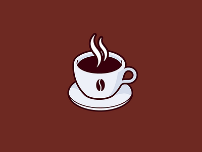 A cup of coffee coffee cup icon illustration lineart