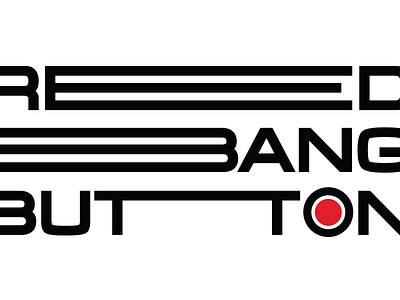 Red Bang Button bang big brand brandidentity branding button it logo