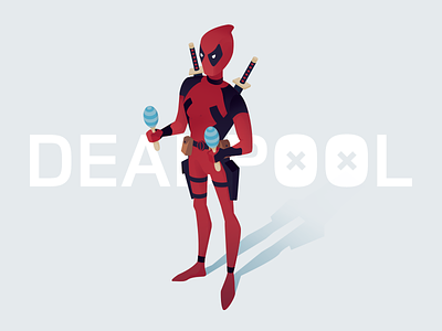 Deadpool comics deadpool illustration marvel movie superhero vector