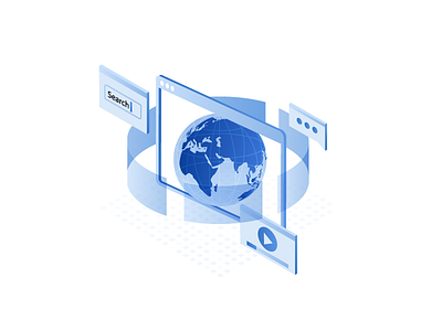 Web browser browser computer icon illustration isometric monochrome screen technology web
